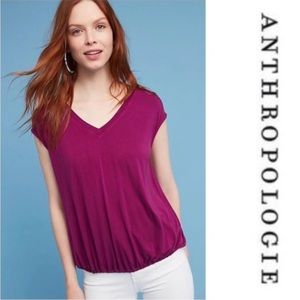 Anthropologie Eri + Ali Journey V- Neck
Short Sleeve T-shirt Top, Small